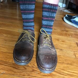 Doc Martens brown 4 eye oxfords